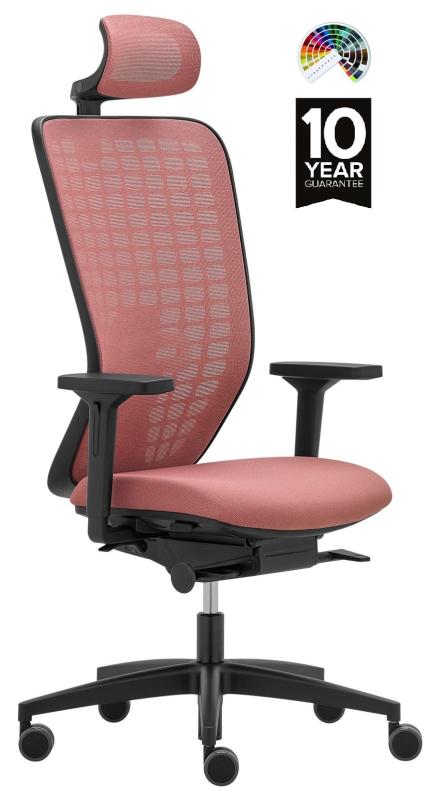 RIM Ergonomická kancelářská židle SPACE SP 1501 čalounění SILVERTEX koženka