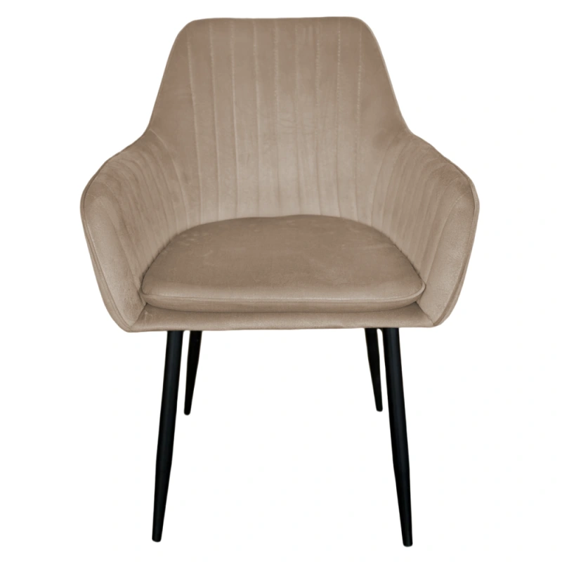 Designové křeslo, šedohnědá Taupe Velvet látka, ZIRKON NEW 1
