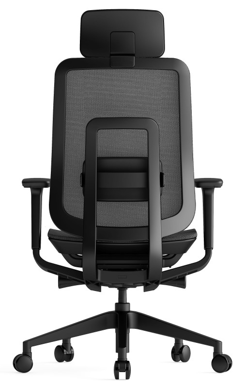KREDE Kancelárska stolička K42 BLACK FULL MESH čierna celosieť 3