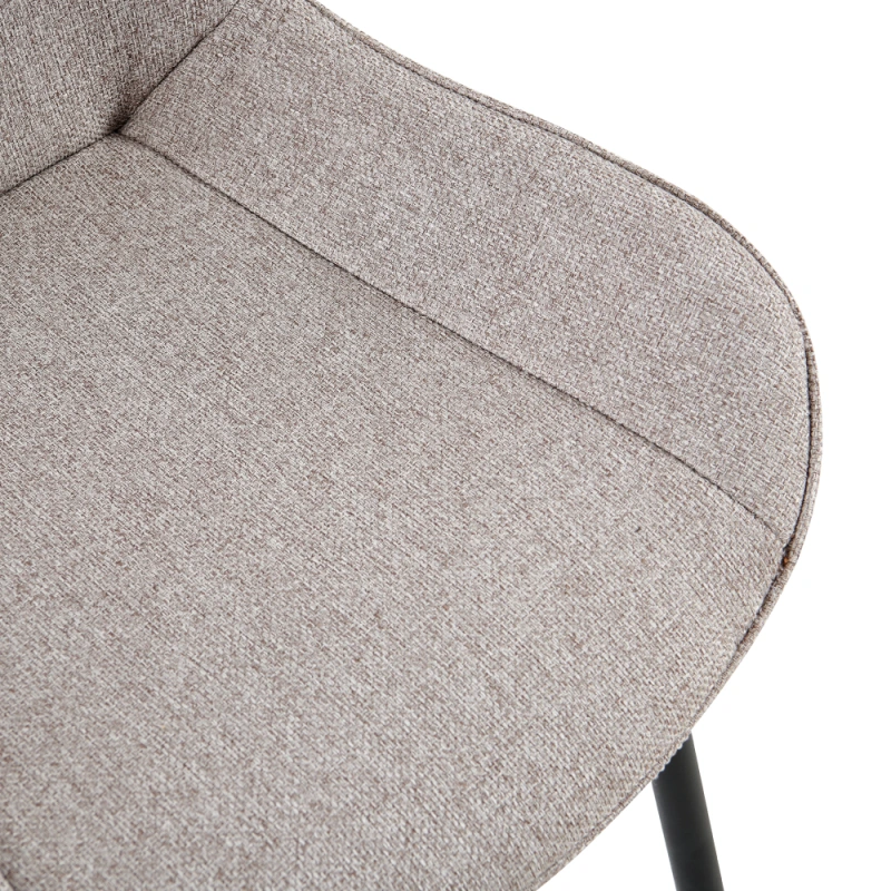 Jedálenská stolička, béžová/čierna, ALIA 2