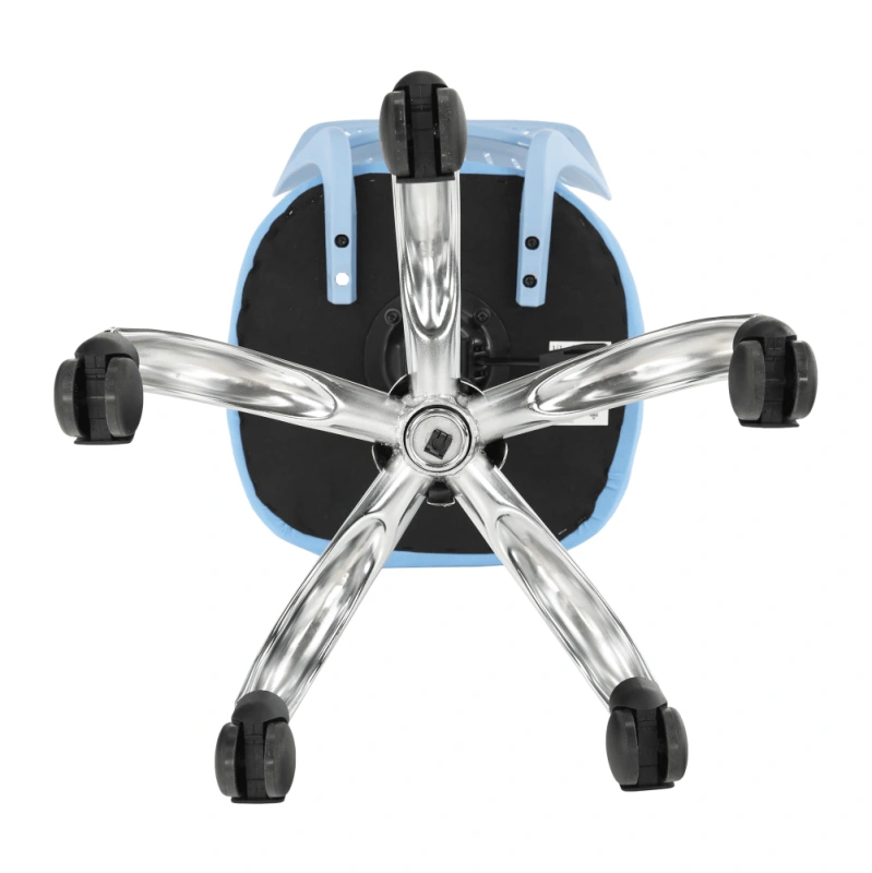 Otočná stolička, modrá/chróm, SELVA 15