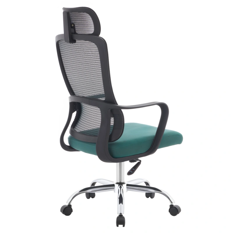 Kancelářské křeslo, černá/zelená/chrom, RANDY 3