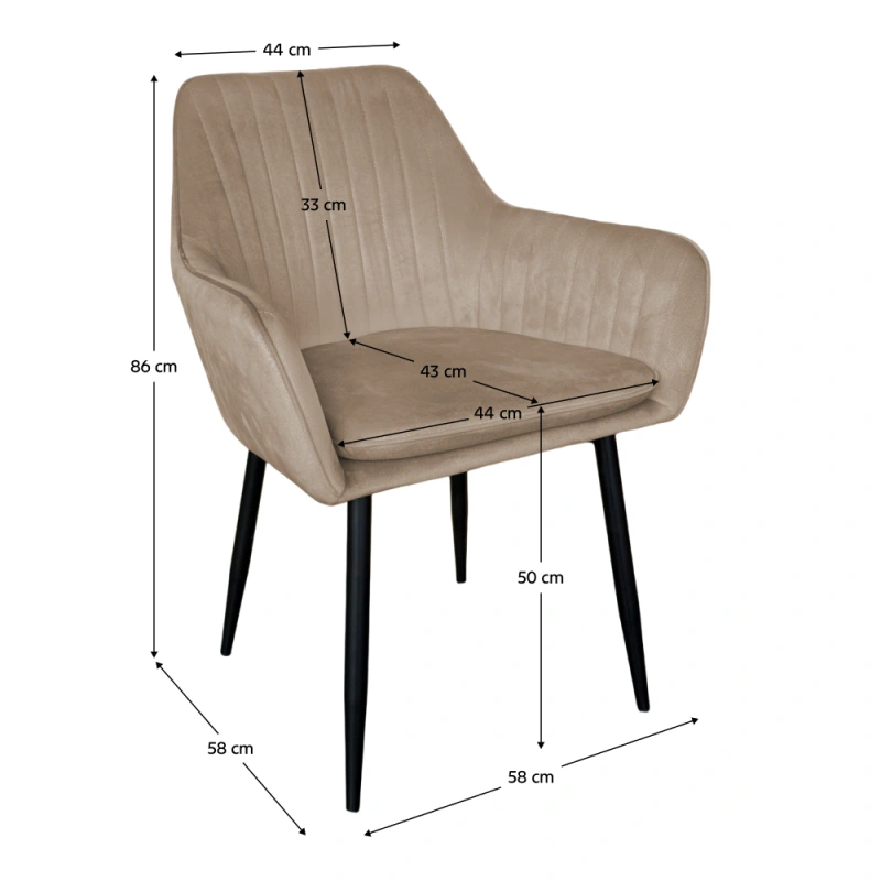 Designové křeslo, šedohnědá Taupe Velvet látka, ZIRKON NEW 4