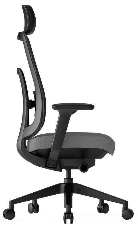 KREDE Kancelárska stolička K42 BLACK šedá 1