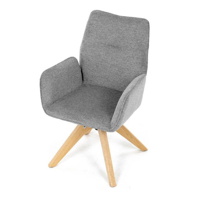 Jídelní židle, šedá, látka, DCH-C2148 SIL2 14