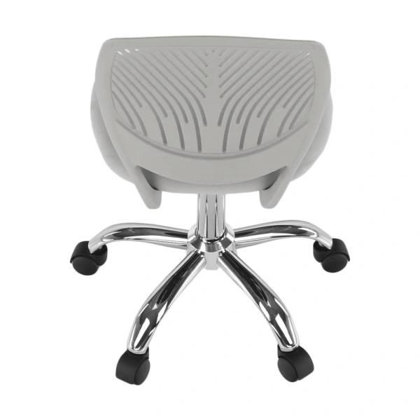 Otočná stolička, sivá/chróm, SELVA 13