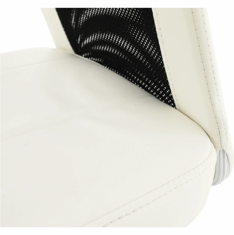 Kancelárske kreslo, čierna/biela, IDOR NEW 6