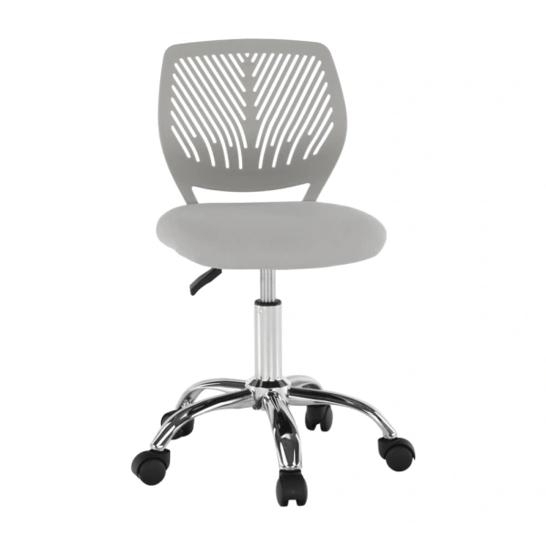 Otočná stolička, sivá/chróm, SELVA 17
