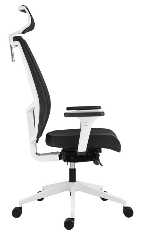 Kancelárska stolička 2900 SYN SL LAPEL BLACK WHITE čalúnenie BLOOM MEDITAP koženka 11