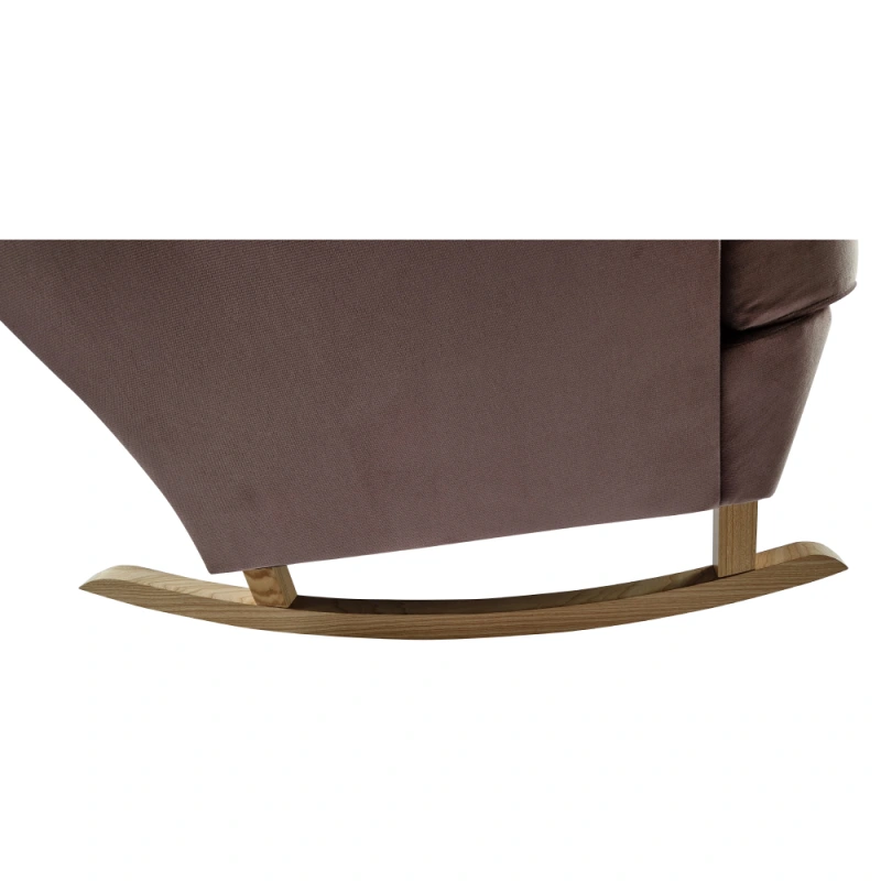 Hojdacie kreslo ušiak, ružová/buk, TEJA 10