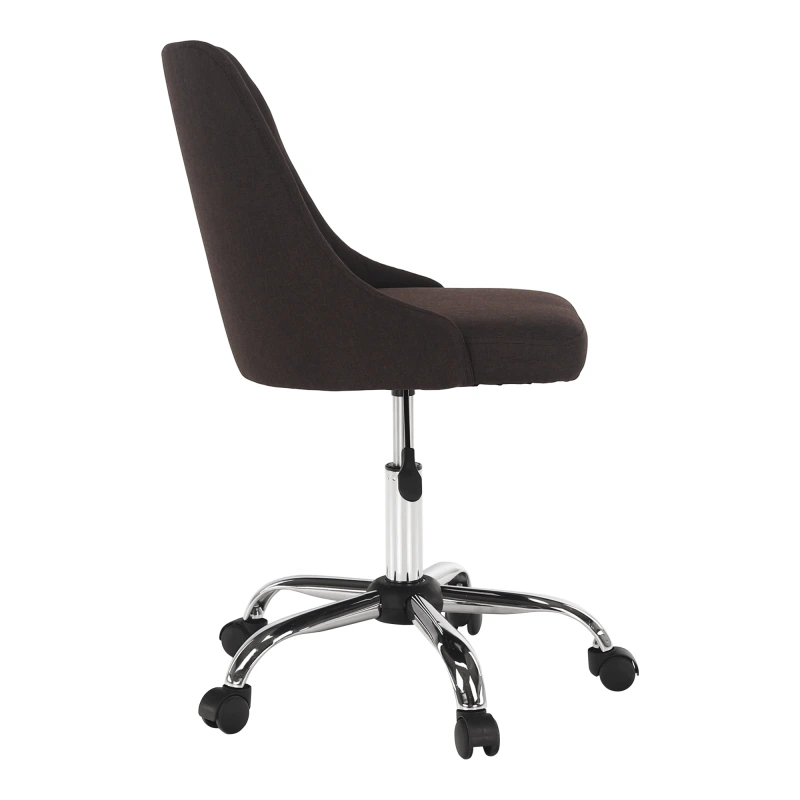 Kancelárska stolička, hnedá/chróm, EDIZ 12