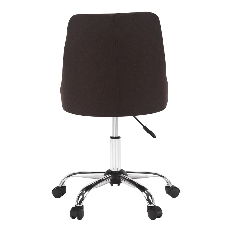 Kancelárska stolička, hnedá/chróm, EDIZ 13
