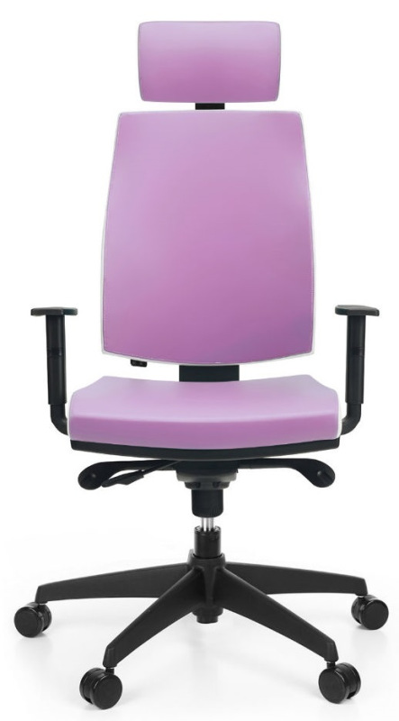 Kancelárska stolička JOB čalúnenie KOŽENKA Silvertex, Valencia 1