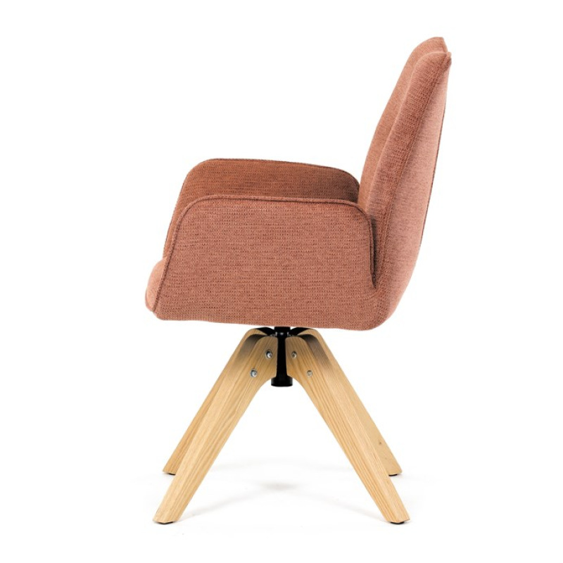 Jídelní židle, oranžová, látka, DCH-C2148 ORA2 4