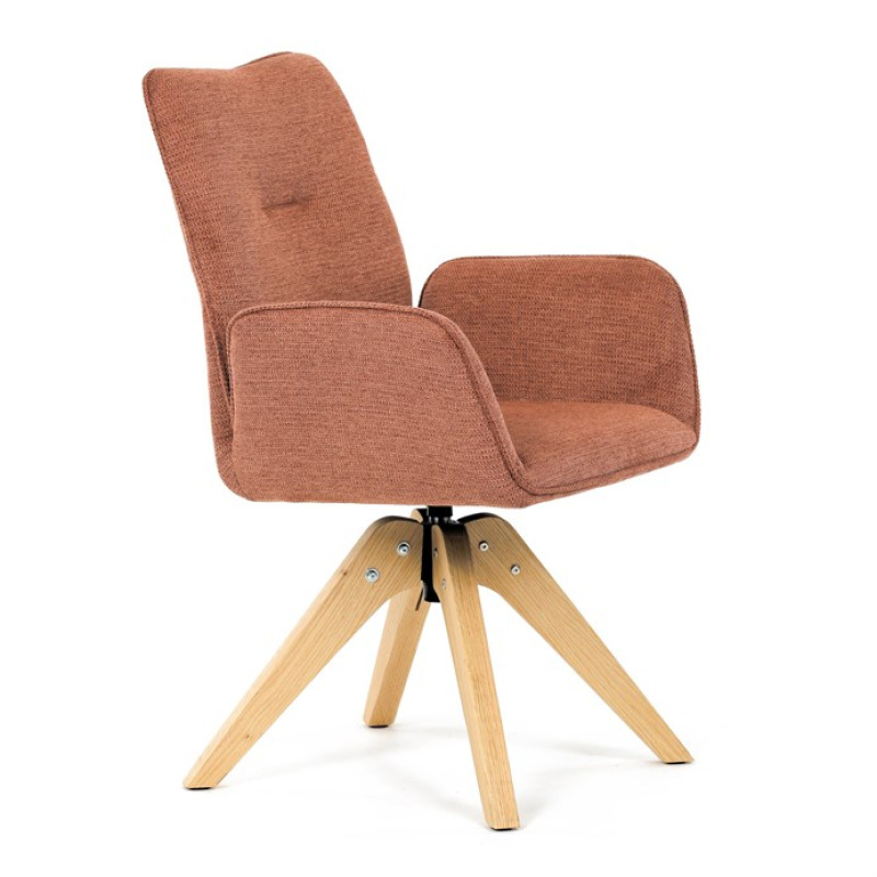 Jídelní židle, oranžová, látka, DCH-C2148 ORA2 11