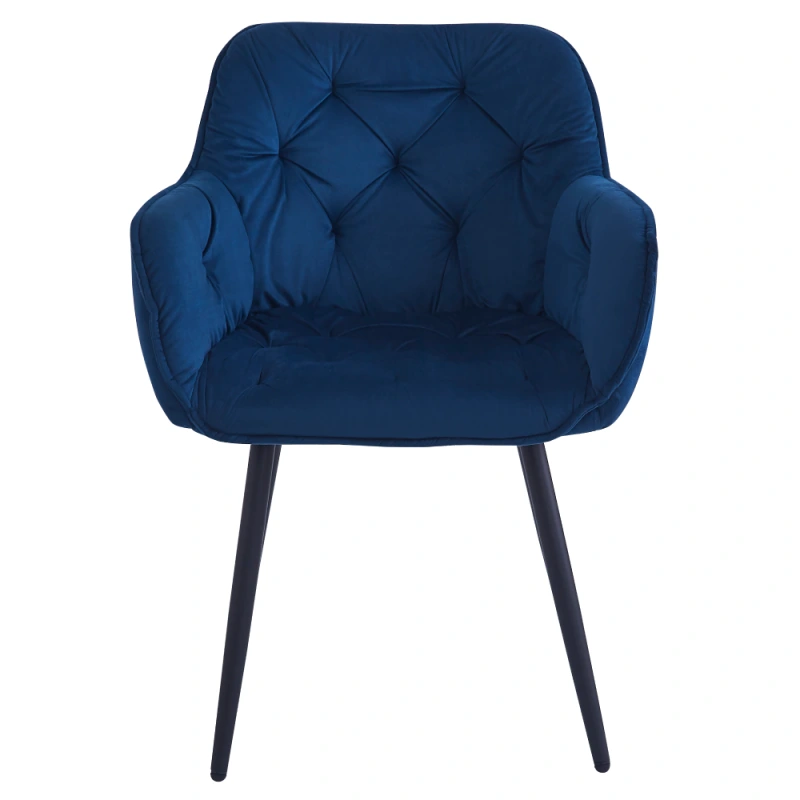 Designové křeslo, modrá Velvet látka, FEDRIS NEW 2