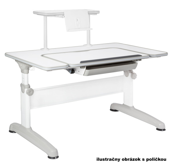 MAYER Set Rastúci stôl UNIQ 32U1 dekor biely + stolička MyChamp 4