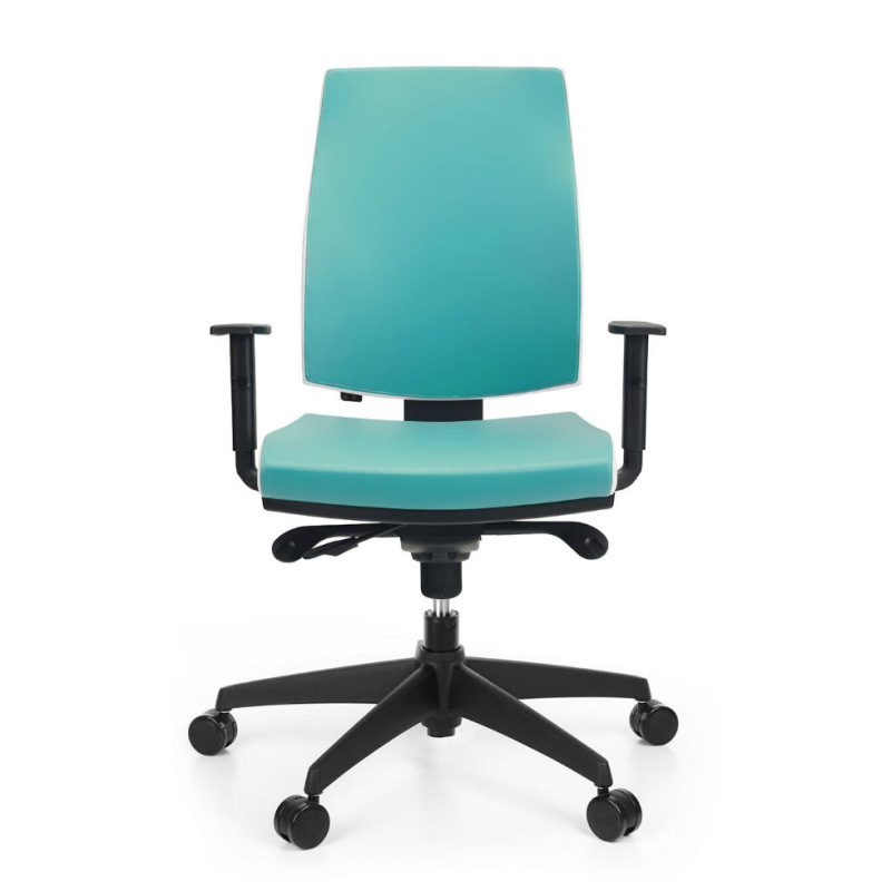 Kancelárska stolička JOB čalúnenie KOŽENKA Silvertex, Valencia 3