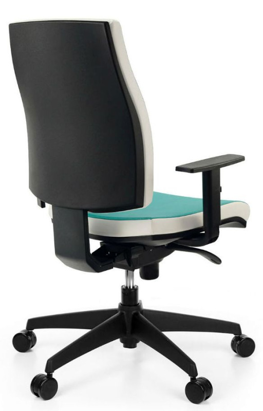 Kancelárska stolička JOB čalúnenie KOŽENKA Silvertex, Valencia 18