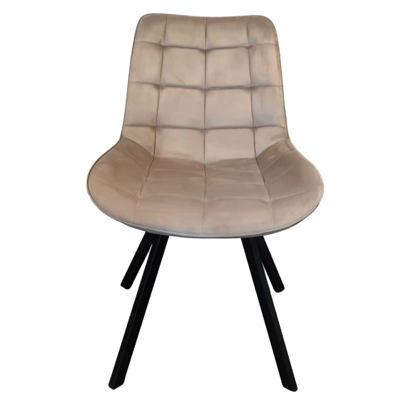 Jídelní židle, šedohnědá Taupe Velvet látka/černá, SAMIRA 3