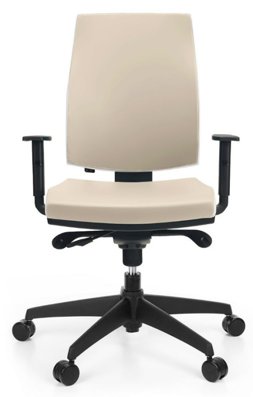 Kancelárska stolička JOB čalúnenie KOŽENKA Silvertex, Valencia 2