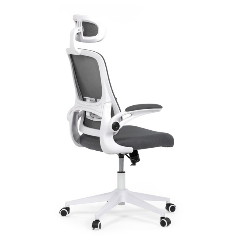 Kancelářská židle, houpací mechanismus, šedá síťovina, KA-Q843 GREY 9