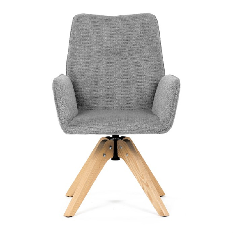 Jídelní židle, šedá, látka, DCH-C2148 SIL2 1