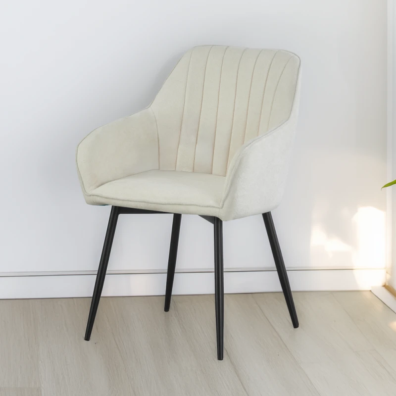 Designové křeslo, krémová/černá, VAJRO 4