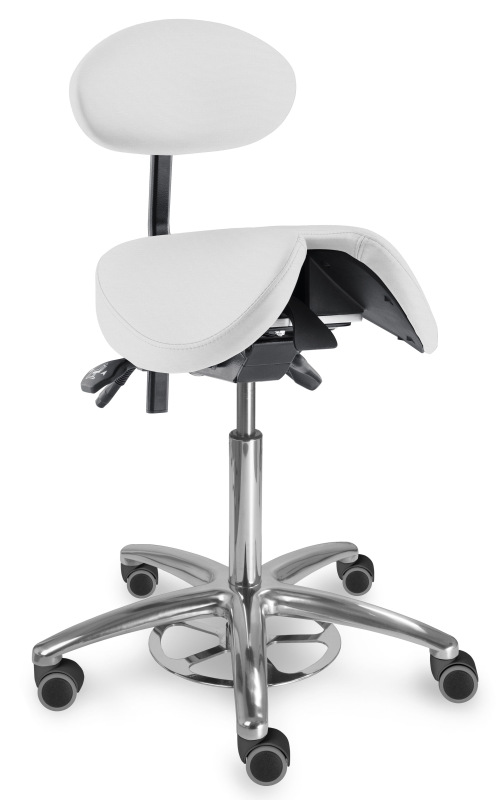 Zdravotnická židle se sedlovým opěradlem 1215 S CLEAN, čalounění umělá kůže Silvertex, Mediflex 9