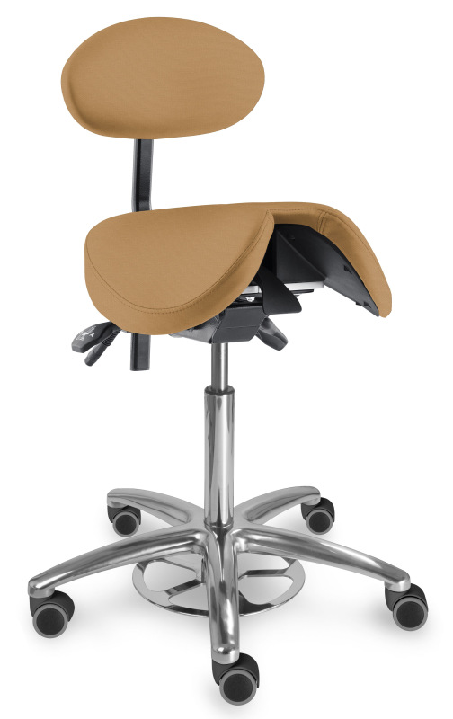 Zdravotnická židle se sedlovým opěradlem 1215 S CLEAN, čalounění umělá kůže Silvertex, Mediflex 8