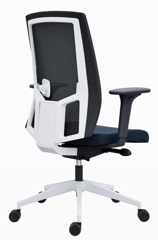 Kancelárska stolička 2900 SYN SL LAPEL BLACK WHITE čalúnenie BLOOM MEDITAP koženka 19