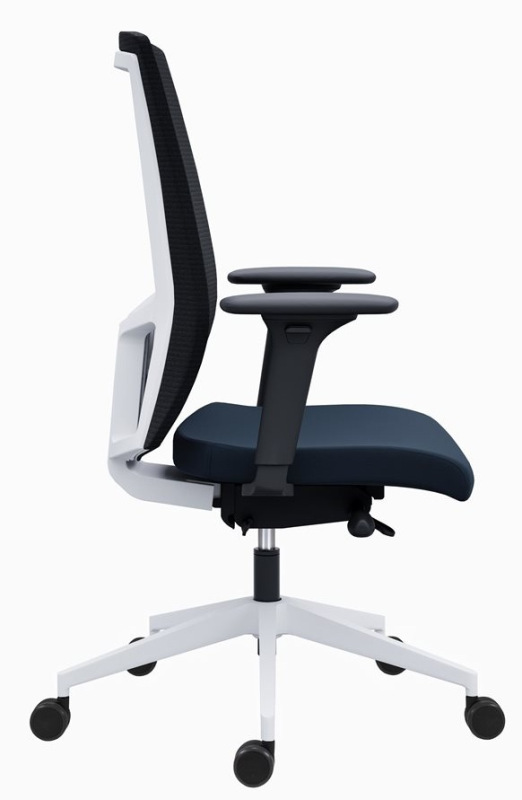 Kancelárska stolička 2900 SYN SL LAPEL BLACK WHITE čalúnenie BLOOM MEDITAP koženka 18
