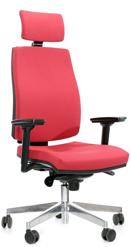 Kancelárska stolička JOB čalúnenie KOŽENKA Silvertex, Valencia 5