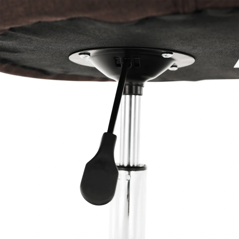 Kancelárska stolička, hnedá/chróm, EDIZ 10