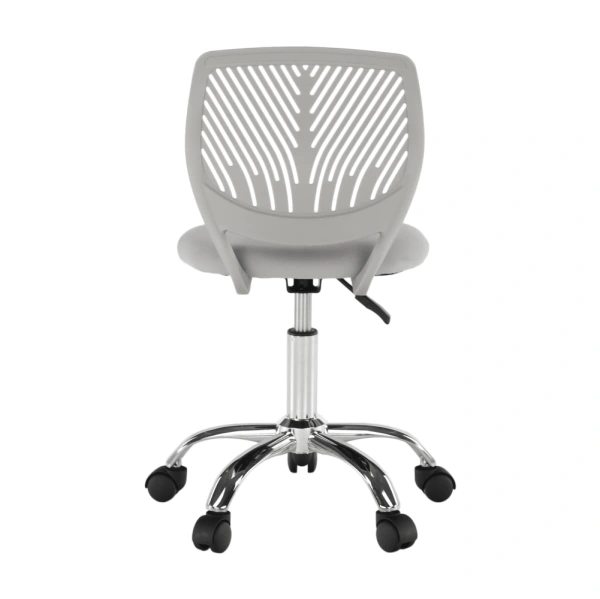 Otočná stolička, sivá/chróm, SELVA 18