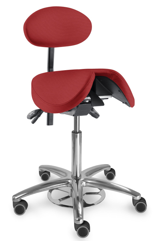 Zdravotnická židle se sedlovým opěradlem 1215 S CLEAN, čalounění umělá kůže Silvertex, Mediflex 1