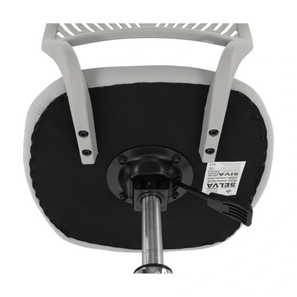 Otočná stolička, sivá/chróm, SELVA 9