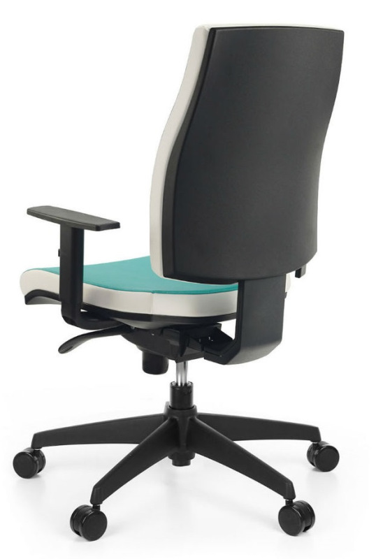 Kancelárska stolička JOB čalúnenie KOŽENKA Silvertex, Valencia 4