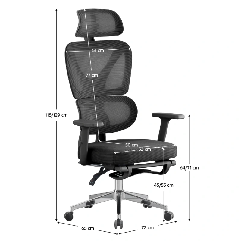 Kancelárske kreslo, čierna/chróm, DEMOS 4