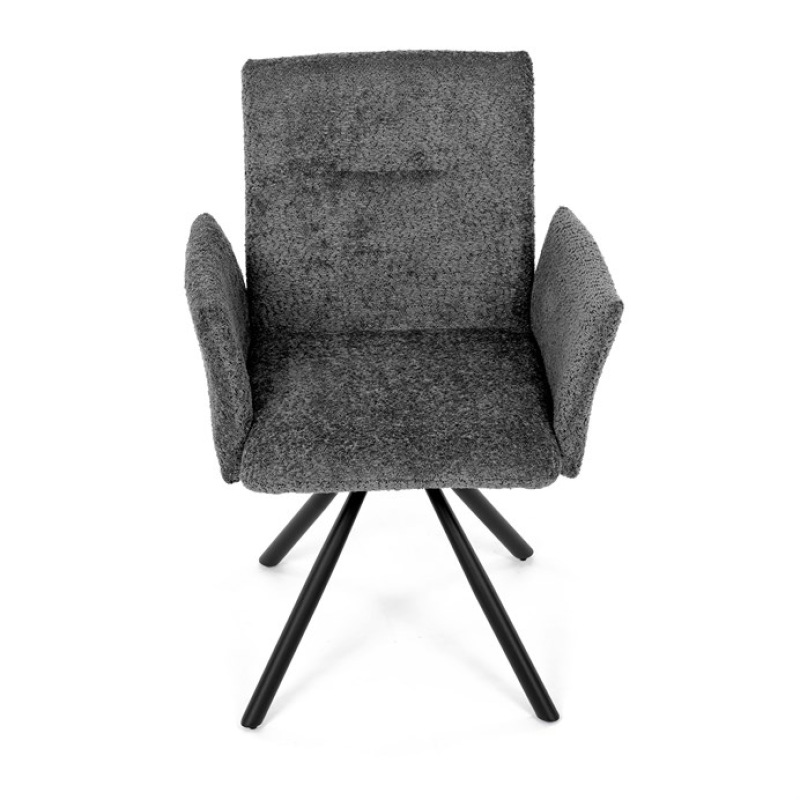 Jídelní židle, šedá, látka bouclé, DCH-W1117 GREY2 13