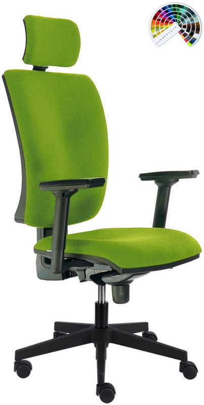 Kancelárska stolička LARA čalúnenie KOŽENKA Silvertex, Valencia 14