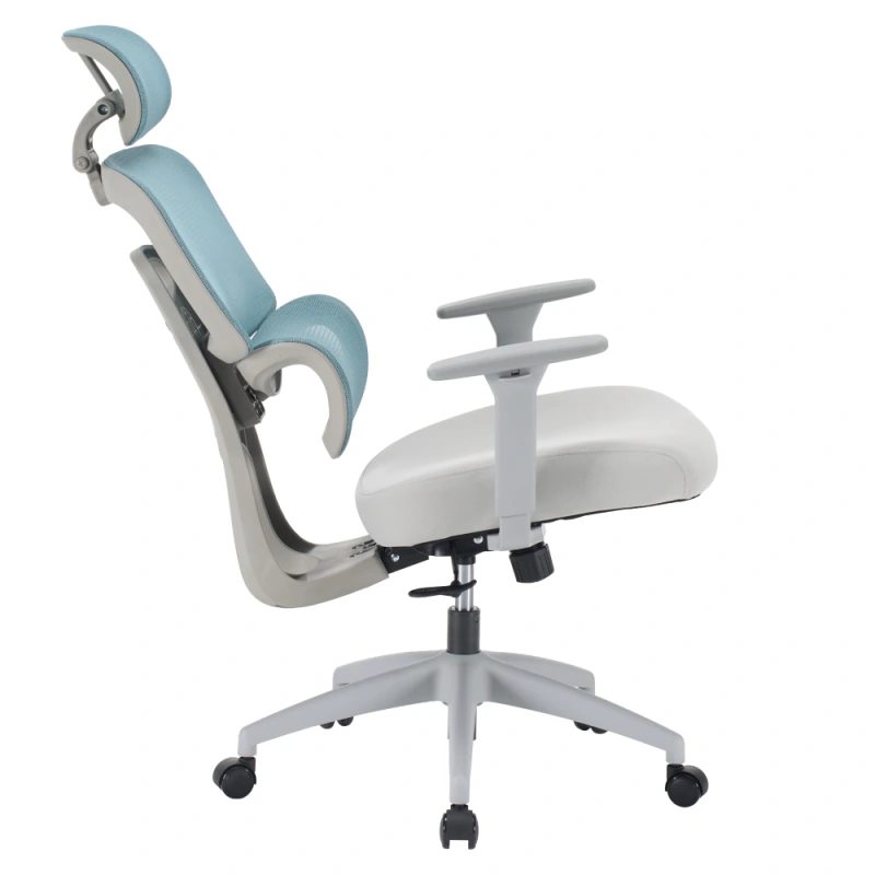 Kancelářské křeslo, neomint/světle šedá/šedá, ERMEN 15