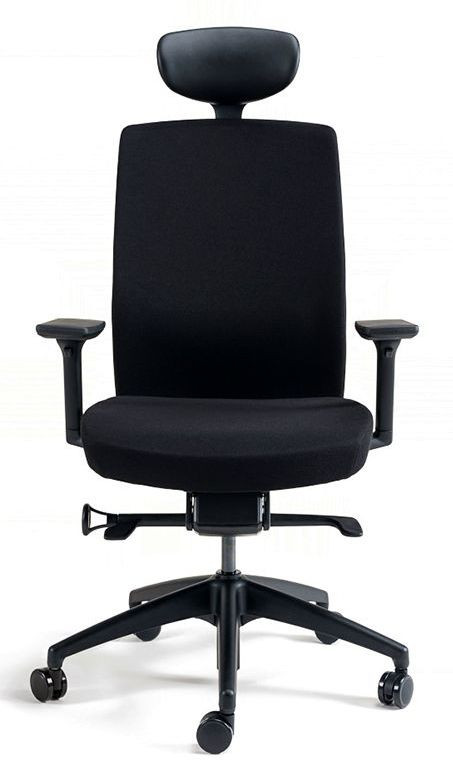 Kancelárska stolička J2 BLACK čierna 2