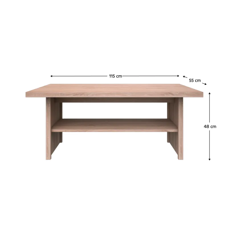 Konferenčný stolík 115, dub sonoma, TOPTY TYP 26