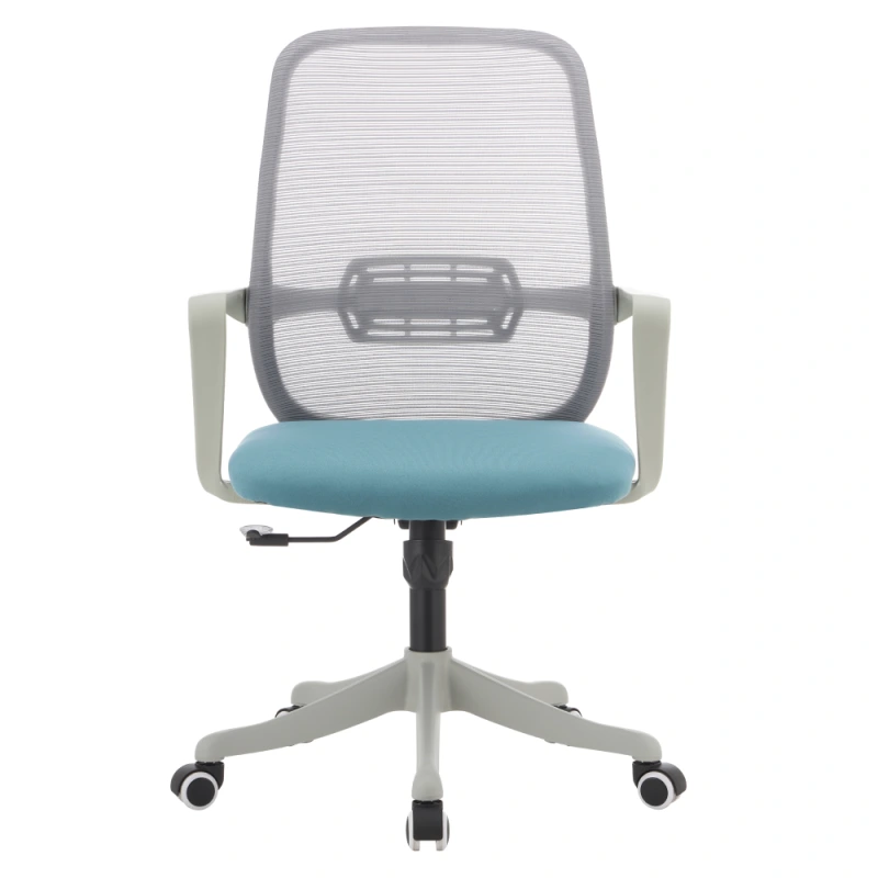 Kancelárske kreslo, sivá/modrá, DERVIN 2