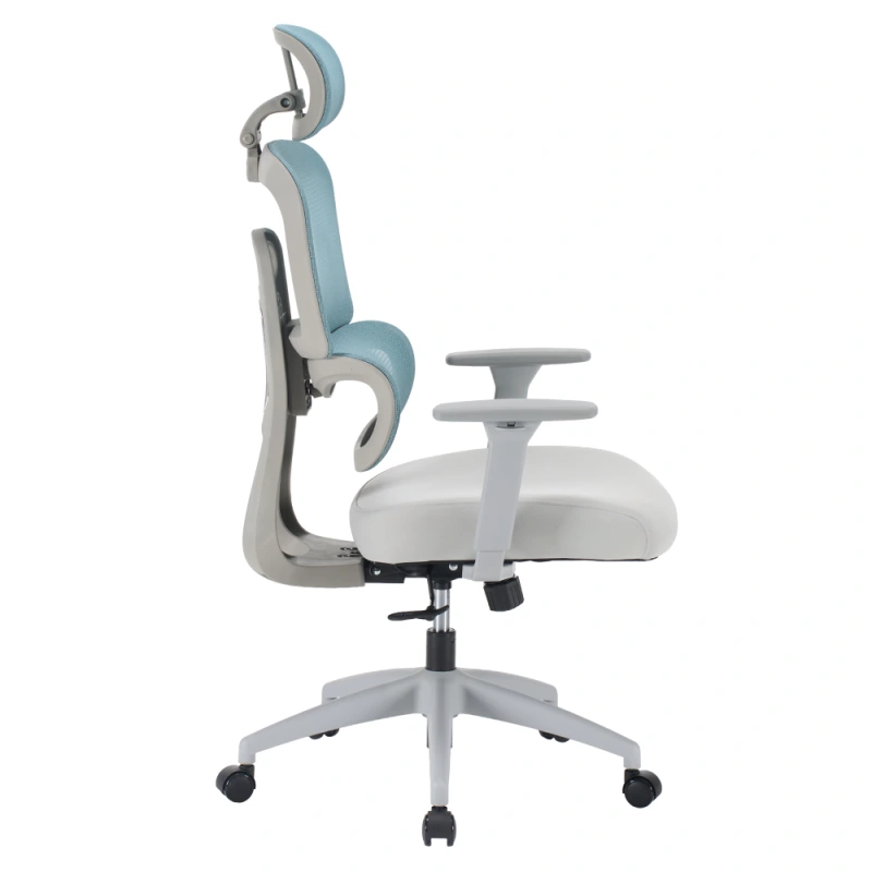 Kancelářské křeslo, neomint/světle šedá/šedá, ERMEN 14