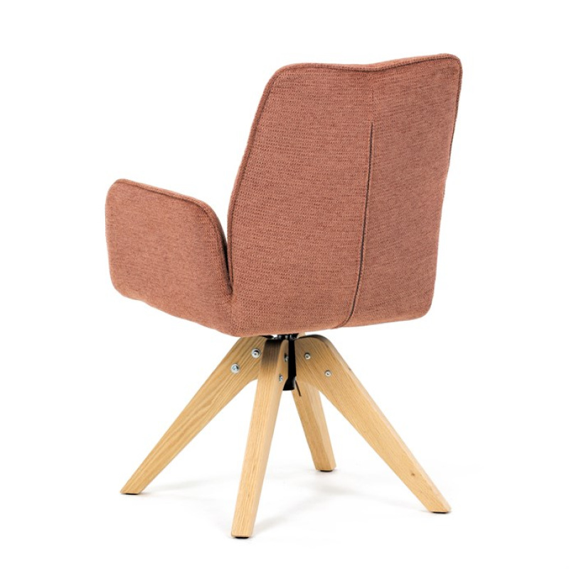 Jídelní židle, oranžová, látka, DCH-C2148 ORA2 6