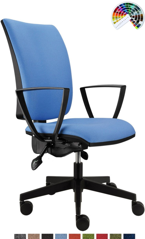 Kancelárska stolička LARA čalúnenie KOŽENKA Silvertex, Valencia 15