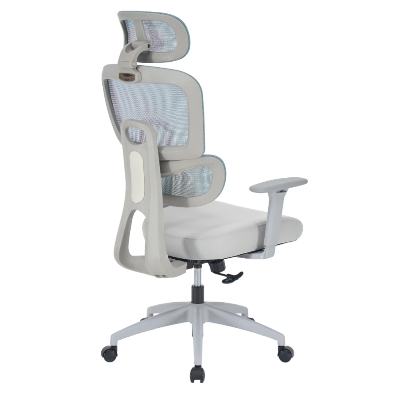 Kancelářské křeslo, neomint/světle šedá/šedá, ERMEN 17