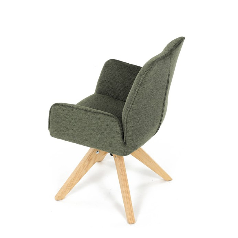 Jídelní židle, zelená, látka, DCH-C2148 GRN2 17